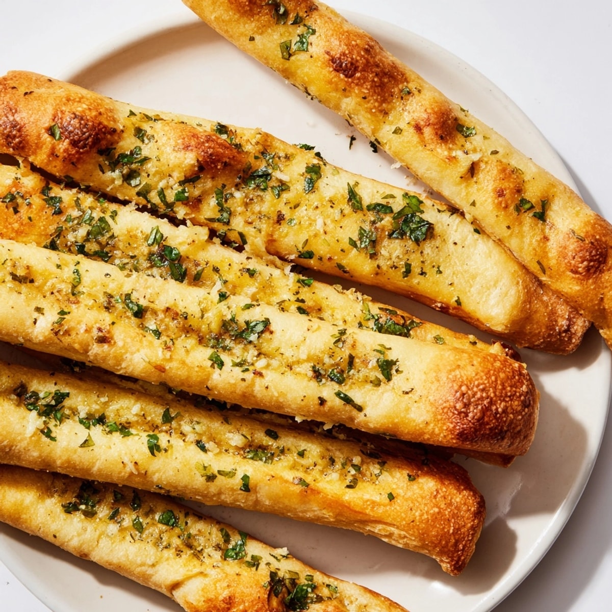 Warm and fragrant Garlic Onion Breadsticks, perfect for dipping in marinara sauce.