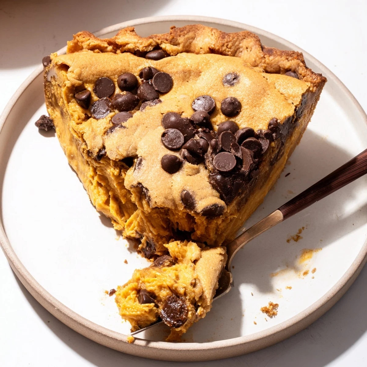 Pumpkin Chocolate Chip Cookie Pie #103