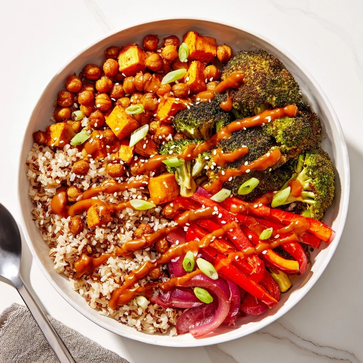 Customizable Bold Sauce Drizzle Bowls showcasing globally inspired flavors and fresh ingredients for a delightful dish.