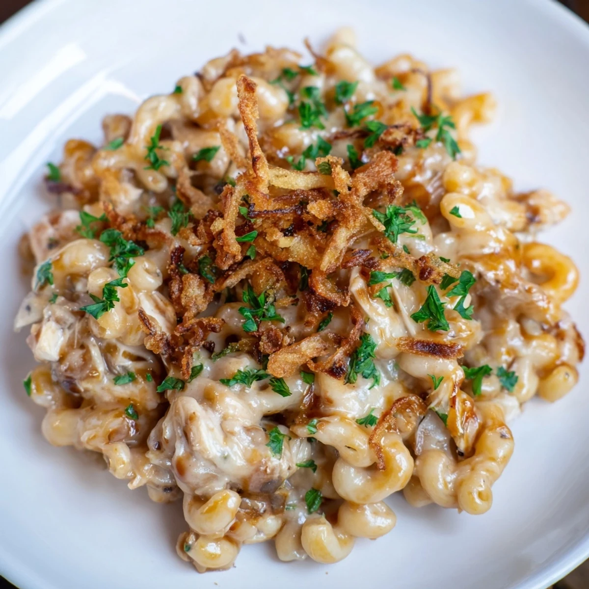 Savor this easy One-Pot Honey BBQ Chicken Mac and Cheese with a rich, saucy texture.