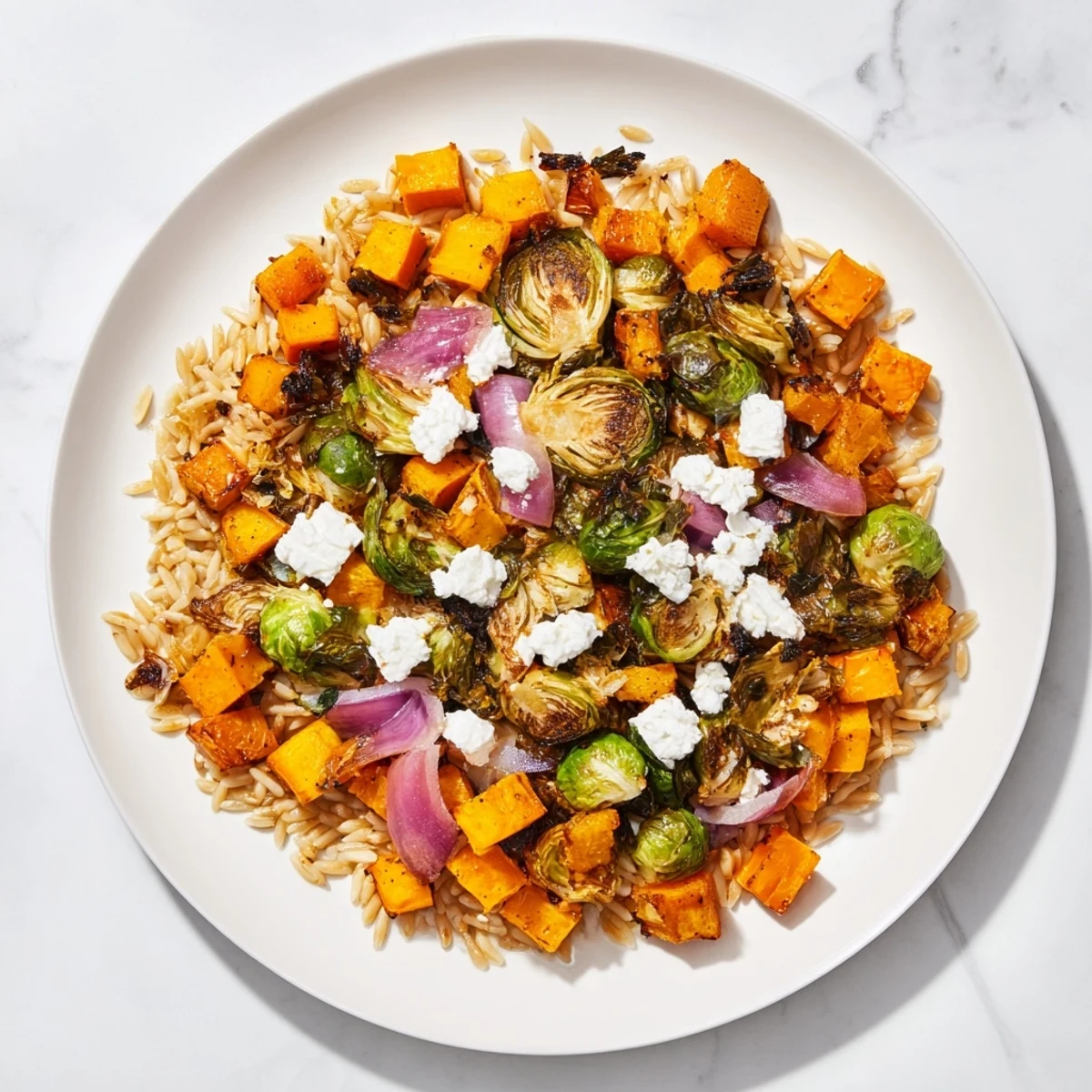 Delicious and healthy Best Fall Harvest Orzo Salad recipe, perfect for a cozy autumn meal.