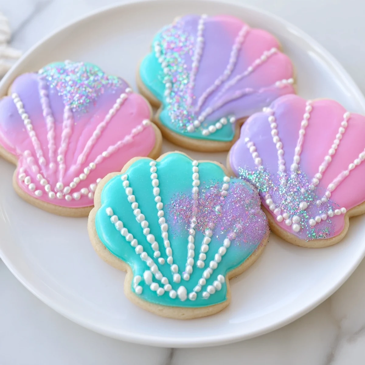 Delicate Seashell Sweets cookies; imagine the sweet vanilla aroma and crispy, buttery texture before you take a bite!