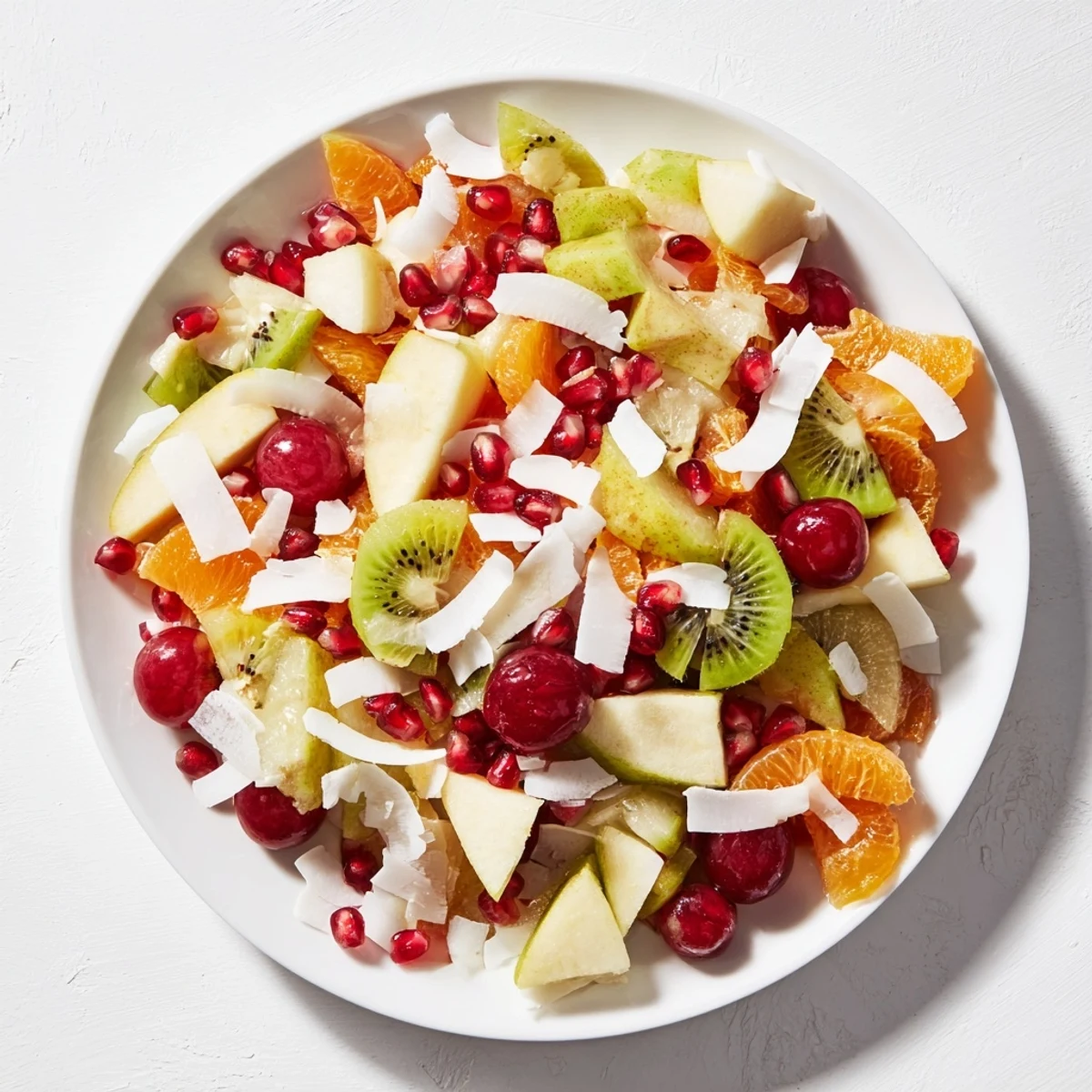 Imagine the Snowflake Fruit Medley: a bright, beautiful fruit salad perfect for a winter dessert.