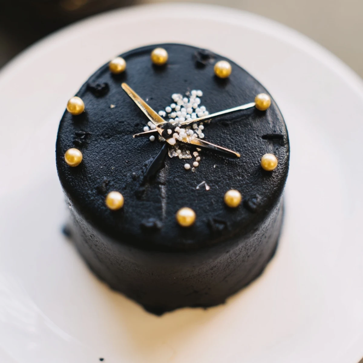 Festive Countdown Clock Mini Desserts; colorful buttercream frosting with edible pearls celebrate a special occasion.