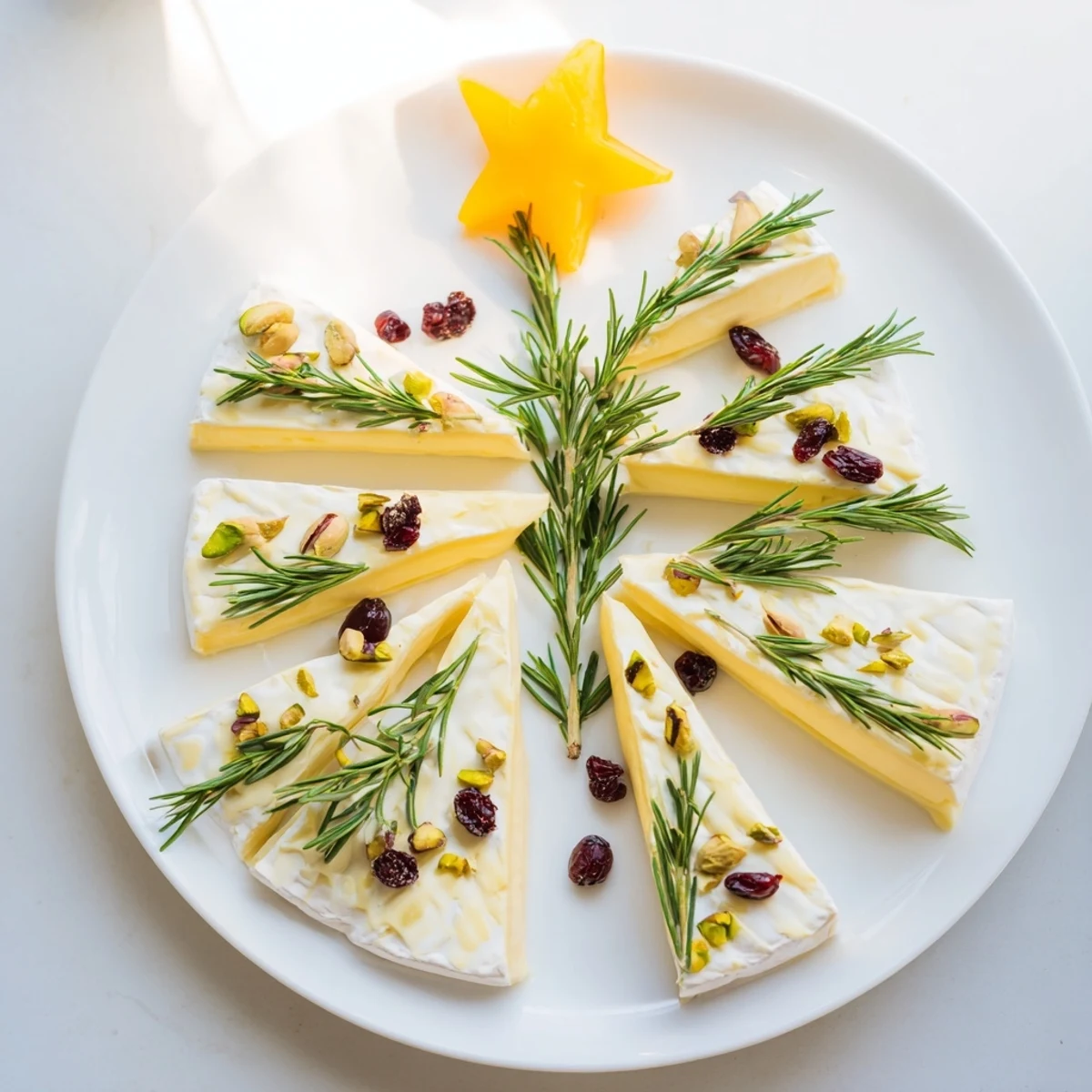 Simple Brie Triangle Cheese Tree