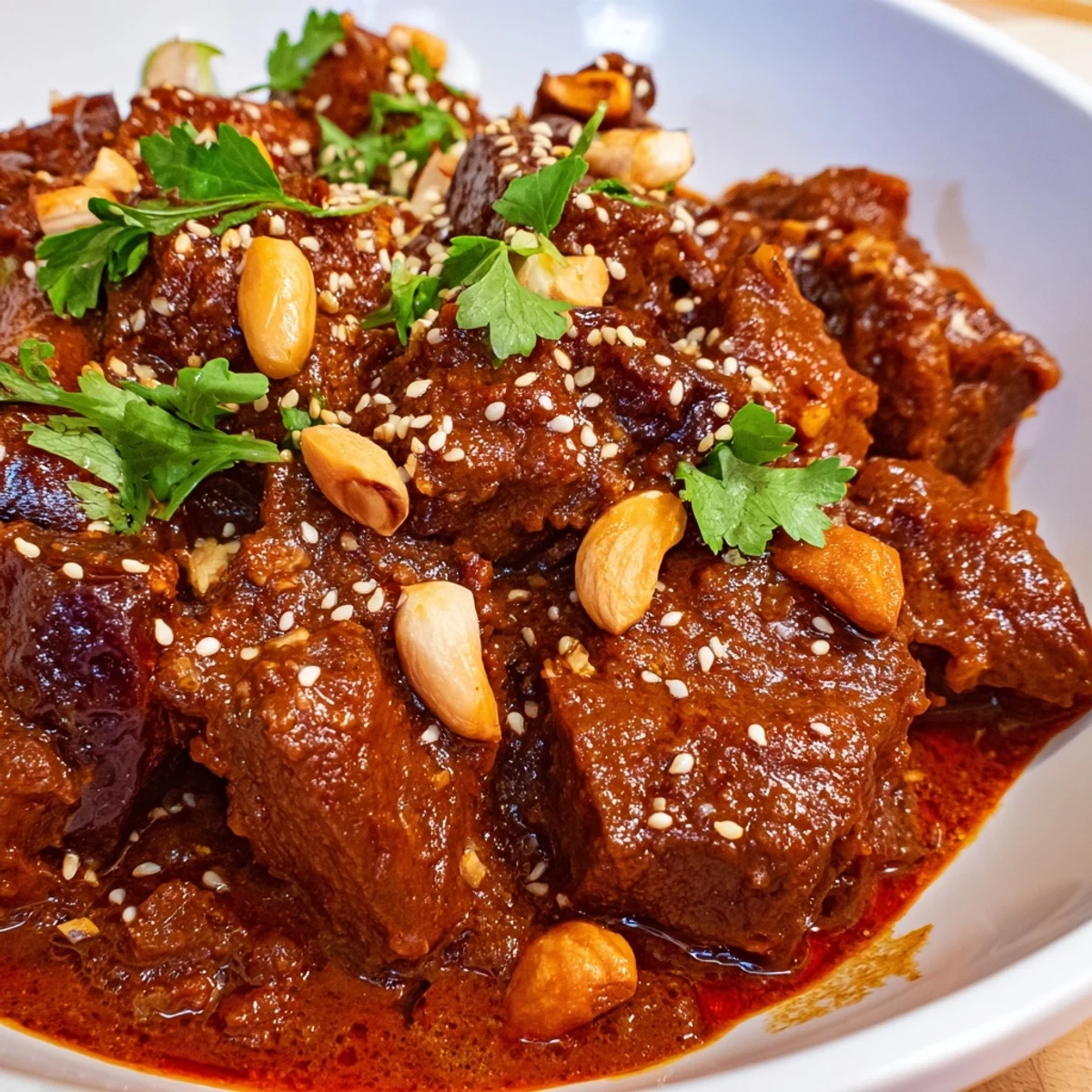 Enjoy a hearty, aromatic Moroccan Lamb Tagine; imagine succulent lamb slow-cooked to perfection.