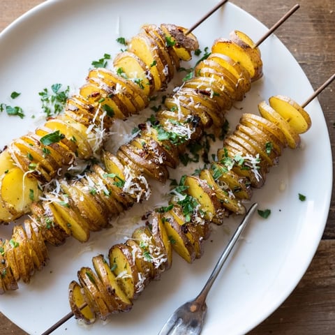 Crispy Air-Fryer Tornado Potatoes, beautifully spiraled and seasoned for a delicious snack.  