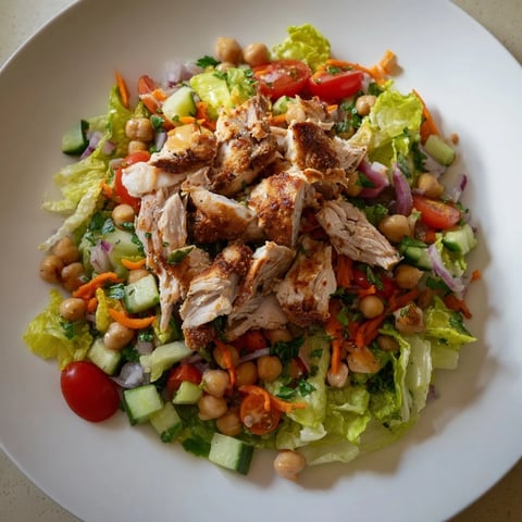 Chicken Salad with Budget-Friendly Cuts and Fresh Veggies, a colorful salad with juicy chicken.