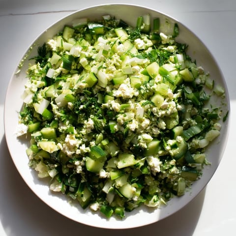 Creamy Green Goddess Cabbage Dip, a vibrant appetizer with crunchy cabbage, is ready to be served.