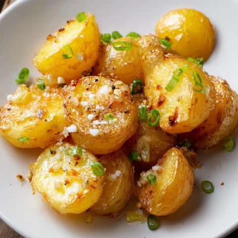 Golden-brown Smashed Green Onion Potato Bombs, crispy edges, perfect side dish, green onion aroma.