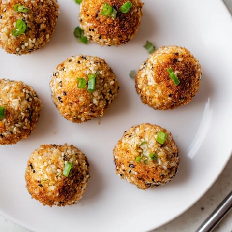 Japanese Sesame-Fried Rice Balls