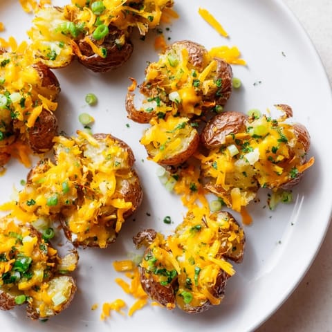 Smashed Green Onion Potato Bombs #126