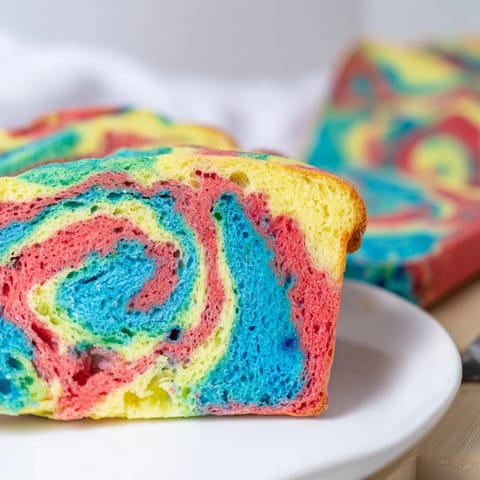 Colorful Cloud Bread Rainbow Version, ideal for festive brunches or playful snacks.  