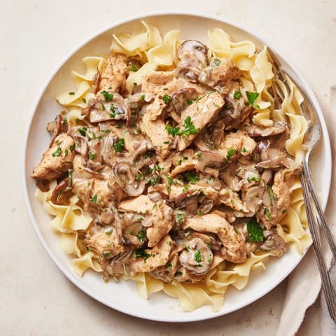 Creamy Chicken Stroganoff