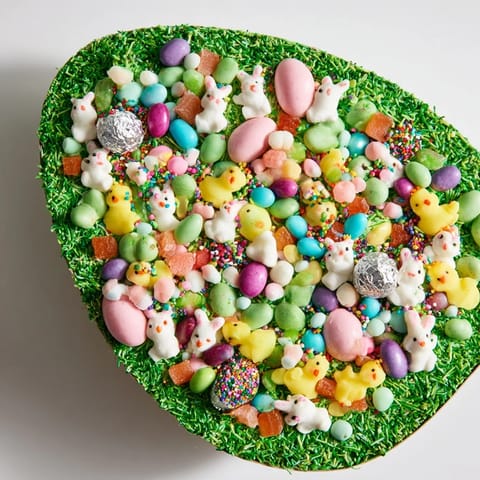 Colorful Egg-Shaped Candy Display