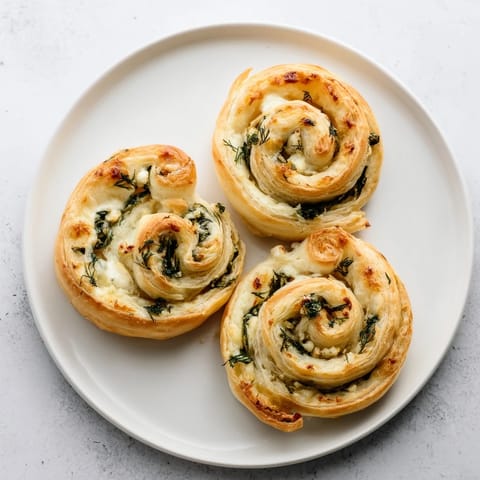 Savory Spinach Feta Pinwheels