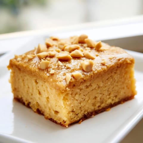Peanut Butter Mochi Cake
