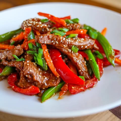 This flavorful Sweet Teriyaki Pork Stir-Fry showcases tender pork and a luscious sauce, ready in minutes.