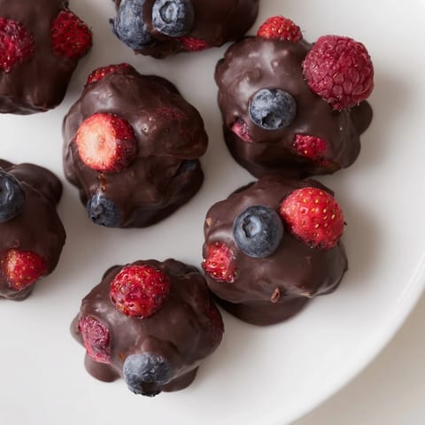 Frozen Chocolate Yogurt Clusters showcasing a creamy yogurt base, perfect for a refreshing treat.