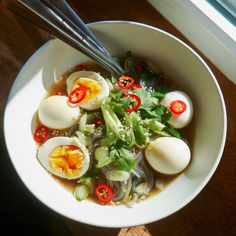 Shirataki Noodles With Broth