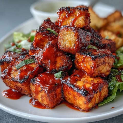 Crispy Buffalo Tofu Caesar