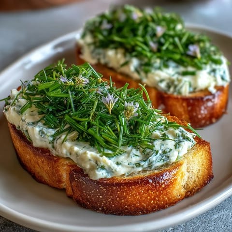 Cream Cheese Herb Crostini