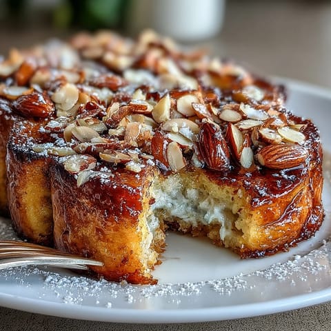 Almond Croissant French Toast