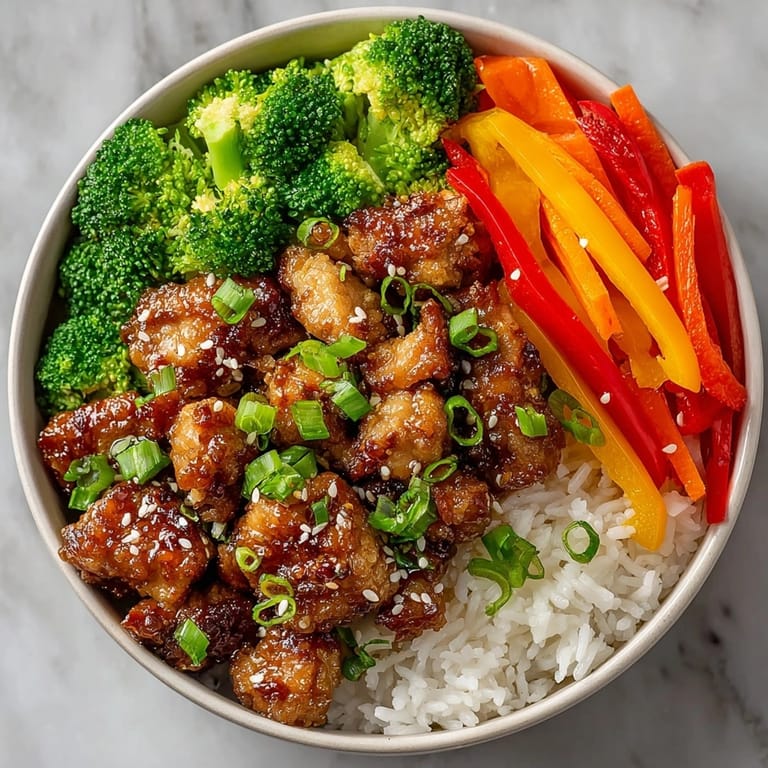 Hot Teriyaki Chicken Bowls with Steamed Rice served for dinner, loaded with sauce and crisp broccoli.
