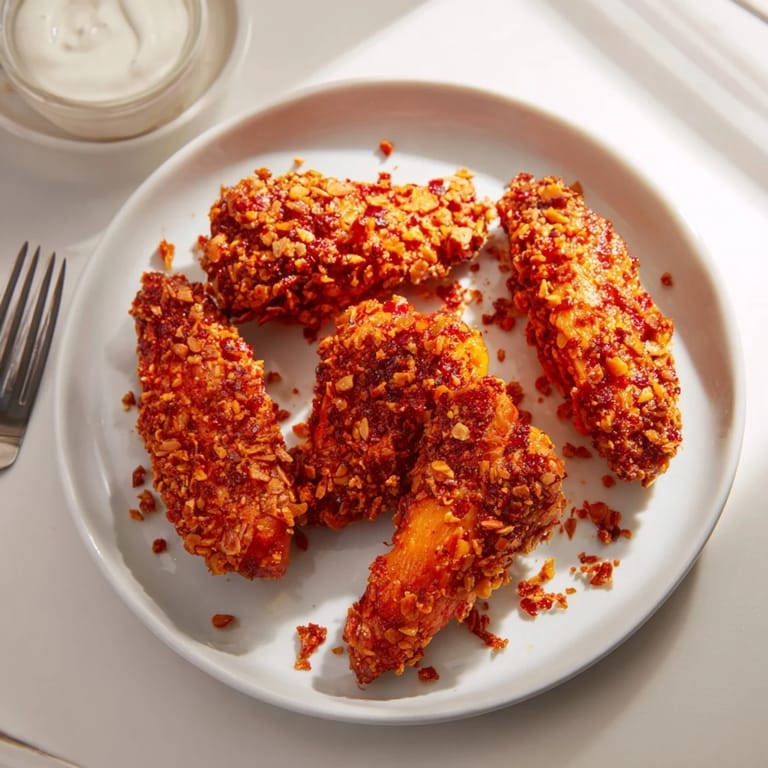 Spicy and crunchy Flamin' Hot pretzel wings ready to impress at any gathering.