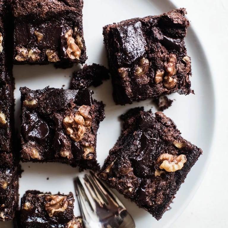 Decadent Zero-Waste Brownies made from leftover nut-milk pulp, served warm with ice cream.  