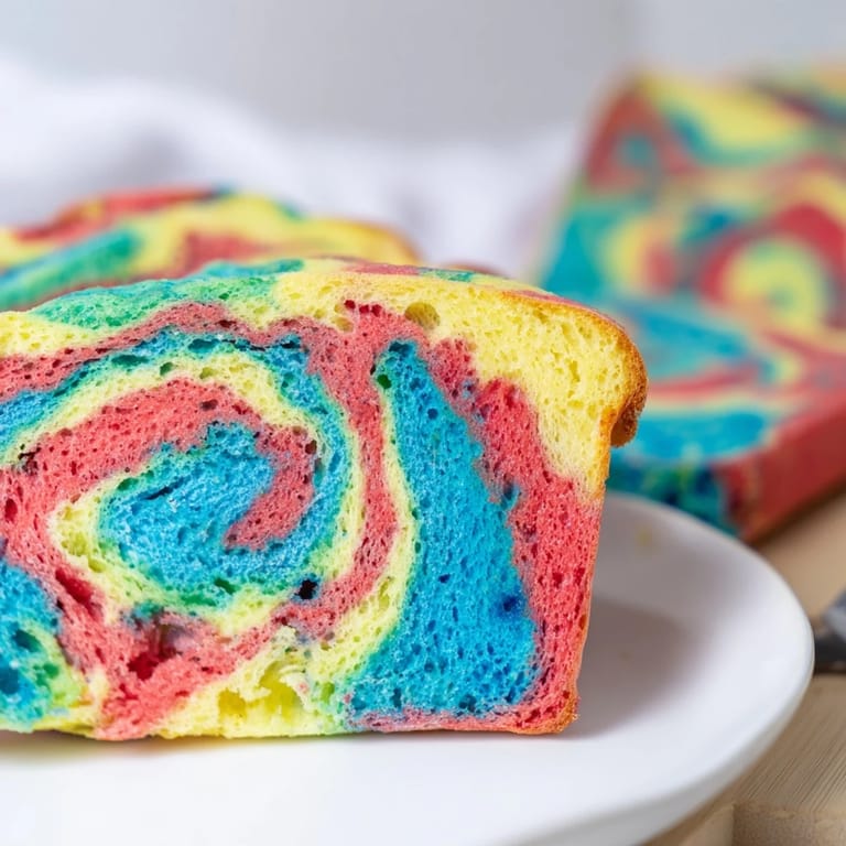 Colorful Cloud Bread Rainbow Version, ideal for festive brunches or playful snacks.  