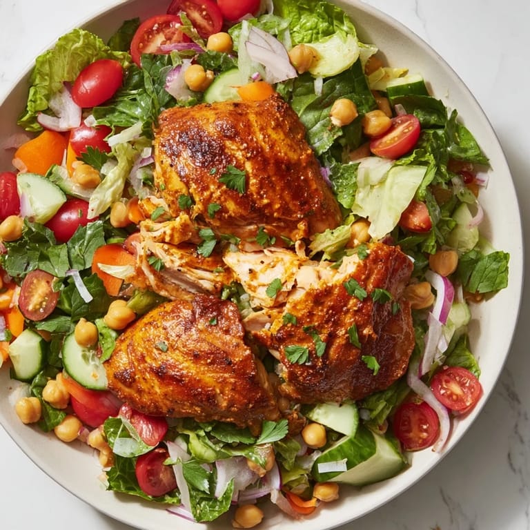 This Chicken Salad with Budget-Friendly Cuts and Fresh Veggies features tender chicken and crisp bell pepper.