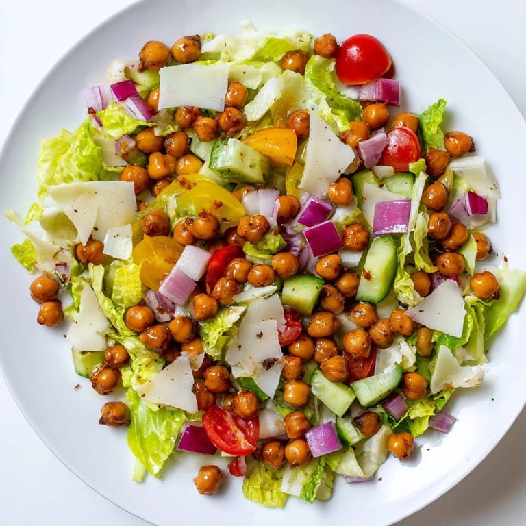 Bright and refreshing La Scala Chopped Chickpea Salad, bursting with flavors and protein for lunch.