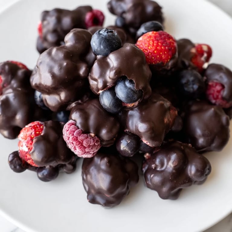 Homemade Chocolate Yogurt Clusters, a delicious, easy, and healthy snack with a satisfying crunch.