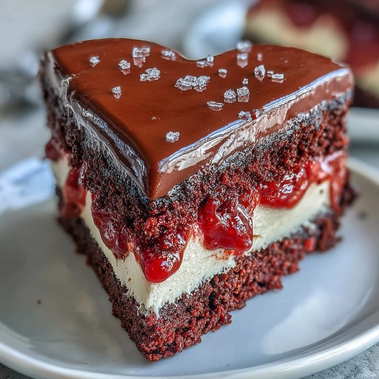 A single Red Betty Boop Heart Cake slice shows moist layers, sweet-tangy frosting swirls, and a striking dark chocolate Betty Boop face.