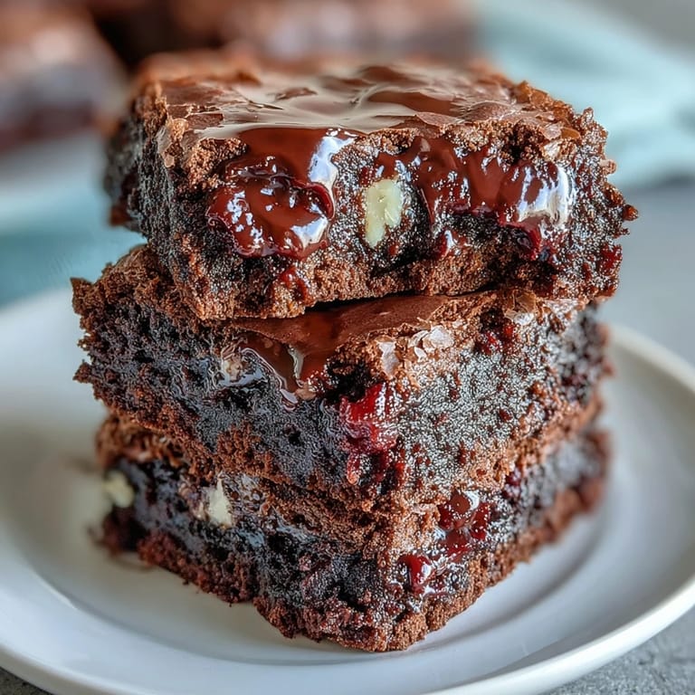 Homemade brownies featuring sourdough tang, espresso kick, and a blend of bittersweet, milk, and white chocolate for ultimate indulgence.
