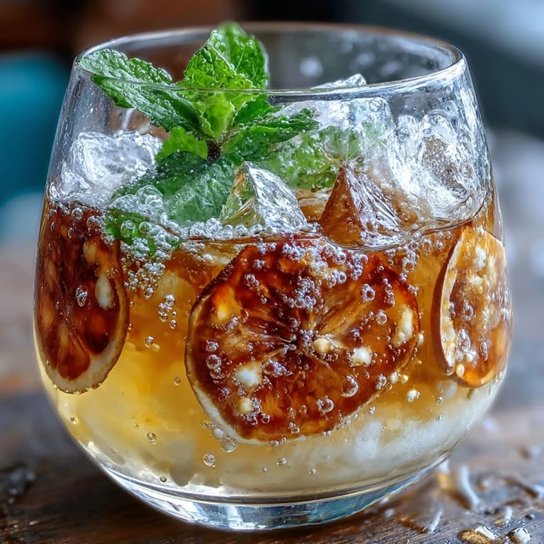 Elegant Limoncello sorbet float featuring tangy lemon sorbet, vibrant liqueur, and effervescent sparkling water in clear glasses.