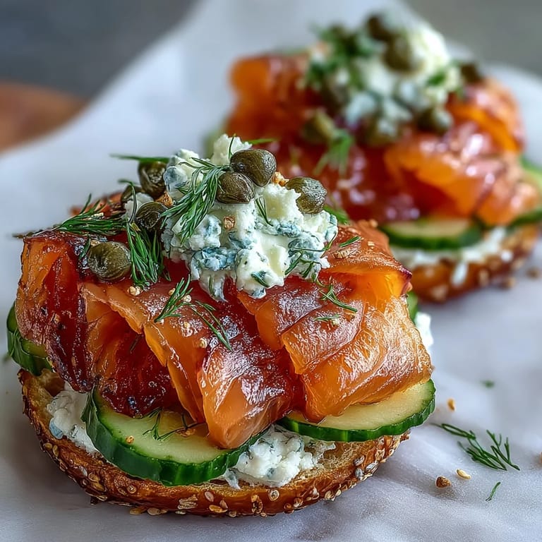 Freshly sliced cucumbers, tomatoes, avocado, and dill sprigs adorn this impressive smoked salmon bagel board for sharing.